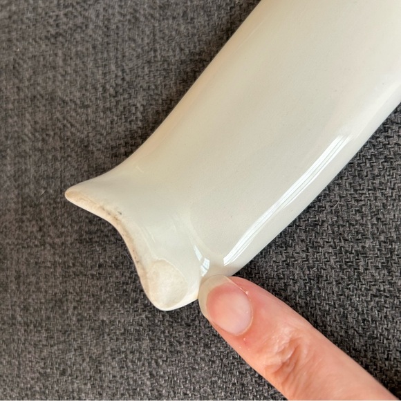 Rae Dunn Ceramic Spoon Rest, White, Black - Picture 10 of 12